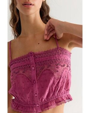 Free People Rosa Embroidered Cami - Pink