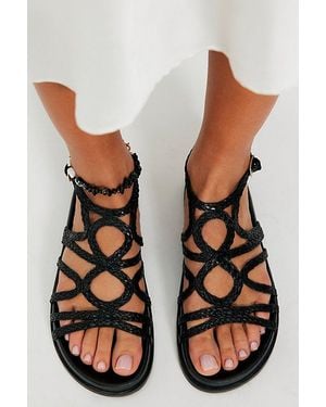 Seychelles Talula Braided Strappy Sandals By - Black