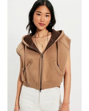 Free People Pop Layer Vest Jacket - Brown