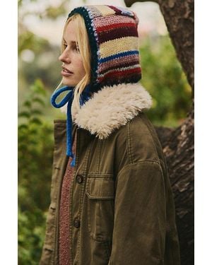 Free People Evie Multi Stripe Bonnet - Green