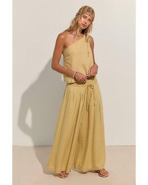 free-est Sahara Sandshell Linen Trouser Co-Ord By - Natural