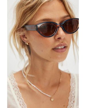 Free People Joni Cat Eye Sunglasses - Brown