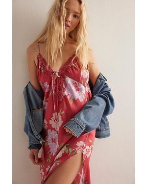 Free People Someone Like You Midi Slip - Red