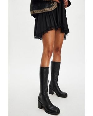 Silent D Posh Platform Boots By - Black