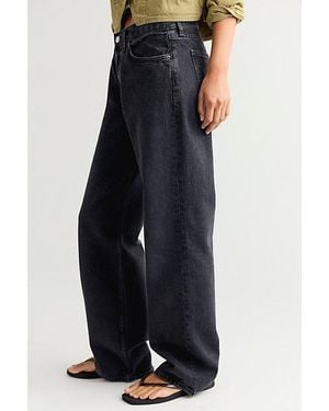 Agolde Low-Rise Loose Jeans - Blue