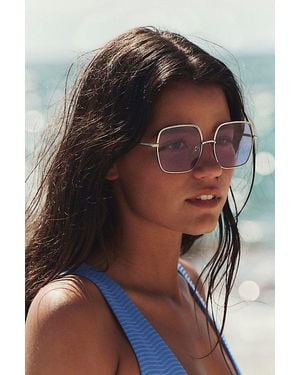 Free People Lacie Oversize Square Sunglasses - Purple