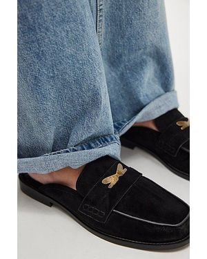 Free People Lucky Penny Loafer Mules - Blue