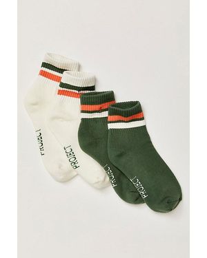 Parks Project Trail Crew Quarter Sock 2 Pack - Green