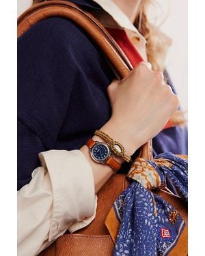 Shinola Roundabout Leather Band Watch - Blue