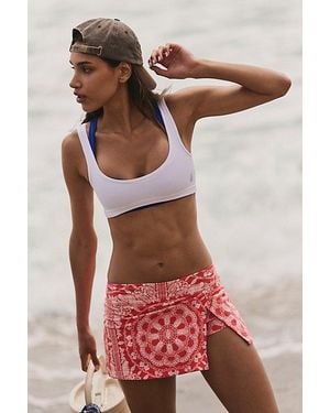 Fp Movement Hot Shot Printed Mini Skort - Red
