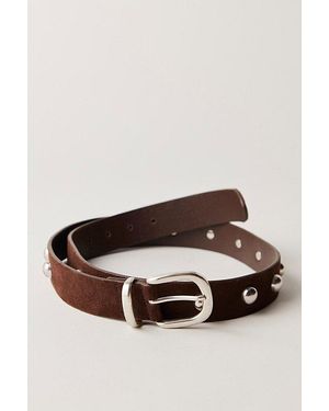 Free People Rhodes Suede Belt - Brown