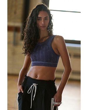 Fp Movement Race Me High Neck Sports Bra - Gray
