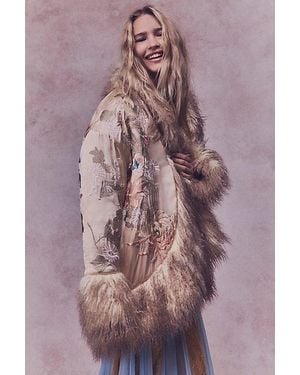 Free People Moon Petals Jacket - Purple
