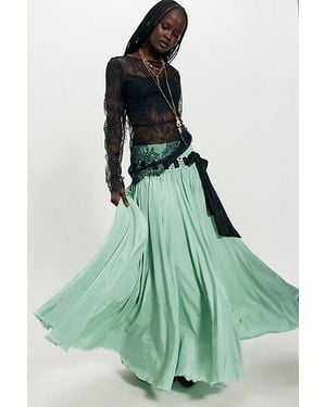Free People Harlow Maxi Skirt - Green