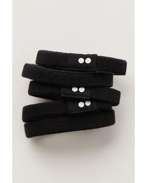 KOOSHOO Flat Hairties, 5 Pack - Black