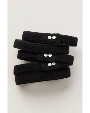 KOOSHOO Flat Hairties, 5 Pack - Black