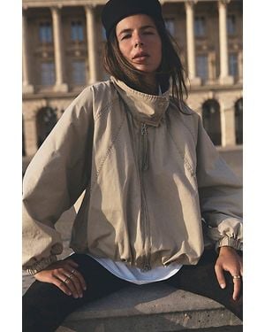 Free People Chelsea Funnel-Neck Jacket - Multicolor