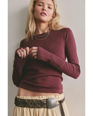 Free People Tinsley Long Sleeve Top - Brown
