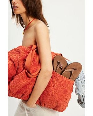 Free People Tibby Terry Weekender Bag - Orange