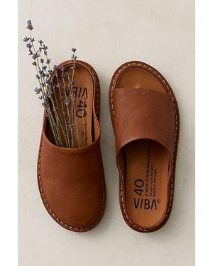 VIBAe Roma Mules - Blue