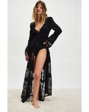 Intimately By Free People Sweet Saloon Maxi Bodysuit - Black