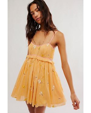 Free People Alana Babydoll Dress - Orange