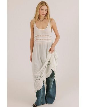 Intimately By Free People Voile And Lace Midi Slip Dress By - Natural