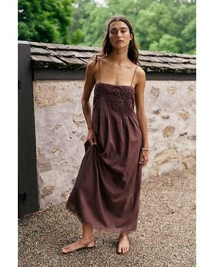 Free People Sky Dancing Midi Dress - Brown