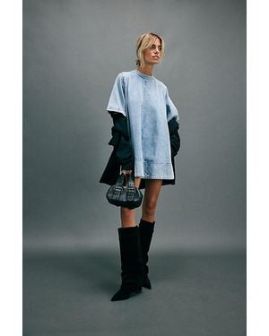 Free People Harlow Mini Dress - Grey