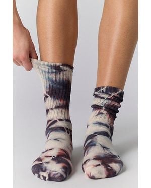 American Trench Natural Tie-Dyed Socks By - Pink