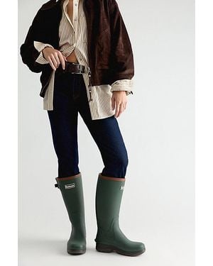 Barbour Tempest Tall Wellington Boots Shoe - Black