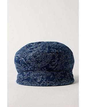 Free People Bandana Printed Cadet Hat - Blue