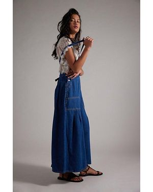 Free People Arabella Denim One-Piece Skirtall - Blue