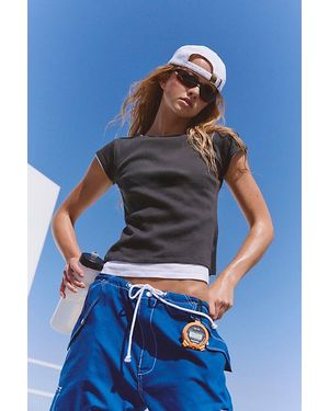 FP Movement X Hanes Boat Neck Tee - Blue