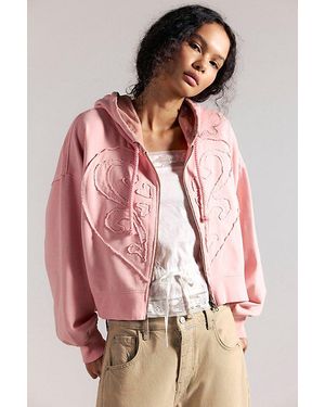 Free People Lucky Star Hoodie - Pink