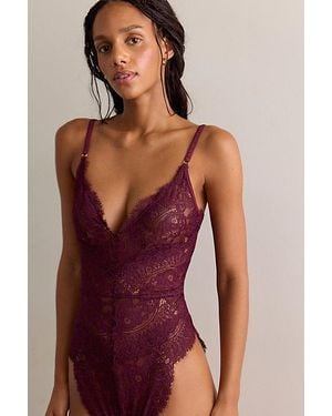 Kilo Brava Lace Teddy - Purple