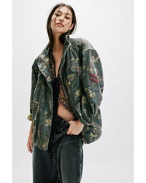 Free People Arya Utility Camo Jacket - Multicolour