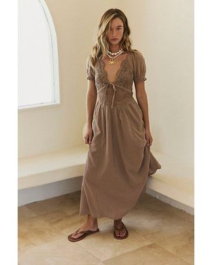 Free People All You Need Is Lace Midi - Natural