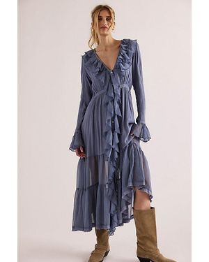 Free People Isla Midi Dress - Blue
