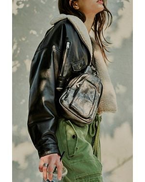 Free People Hudson Suede Sling Bag - Green
