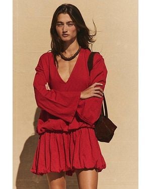 free-est Brandie Mini Dress By - Red