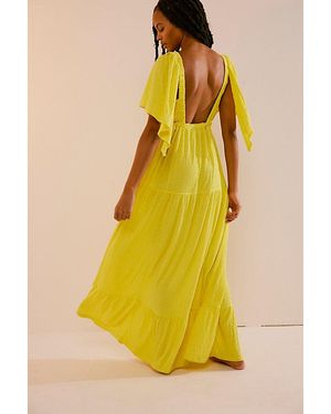 Free People La La Maxi Dress - Yellow