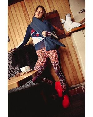 Fp Movement Myoko Jacquard Base Leggings - Blue