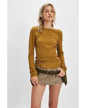 Free People Riley Tee - Yellow