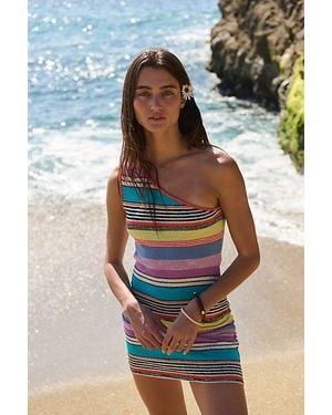 Free People Sun Rays Sweater Mini Dress - Blue