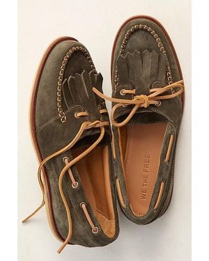 Free People Benny Boat Shoes Shoe - Natural