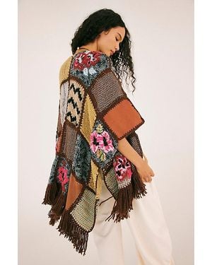 The Farra Mixa Poncho - Multicolor