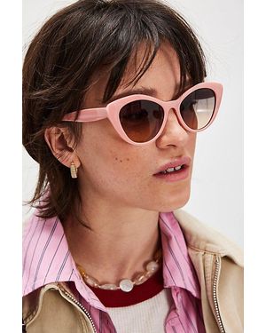 Free People Laurel Cat-Eye Sunglasses - Pink
