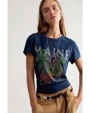 Free People Nova Graphic Tee - Blue