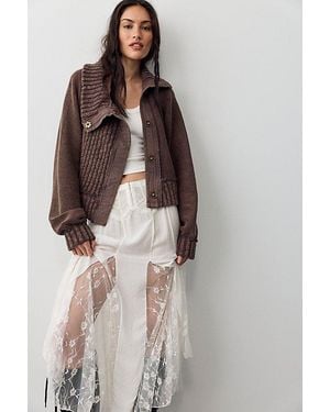 Free People Nice To Meet You Maxi Slip Skirt By - Natural
